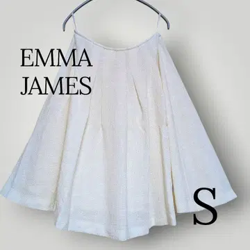 [에마제이임스 S 사이즈] 포멀 하늘하늘 스커트 라메 화이트