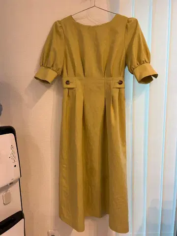 반팔 무릎 아래 원피스 NATURAL BEAUTY BASIC