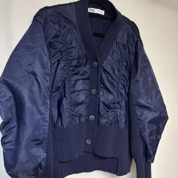 ZARA 니트 블루종