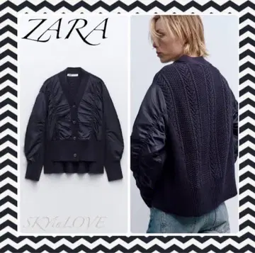 ZARA 니트 블루종
