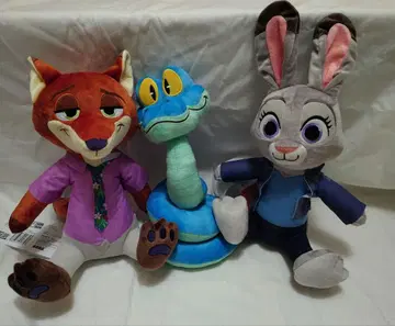 [ 3체 세트 ] 주토피아2 L 봉제 인형 주디 닉 게리