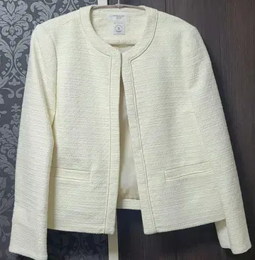 Opaque Clip 아이보리 노카라 자켓 L 사이즈