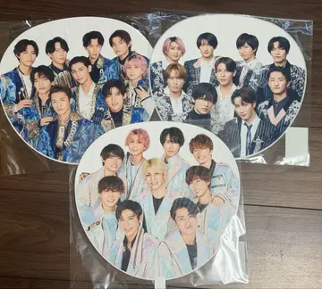 SnowMan 집합 부채 3개 세트