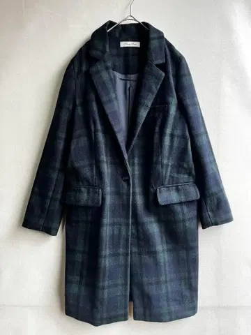 Novy Svet 여성용 체스터 코트 타탄 체크 그린 M