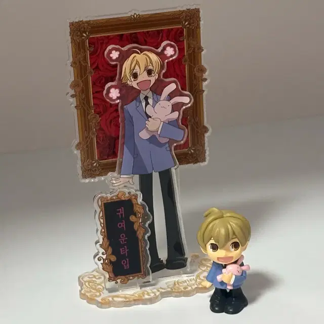 오란고교 호스트부 하니 미니피규어 + 콜라보카페 아크릴스탠드