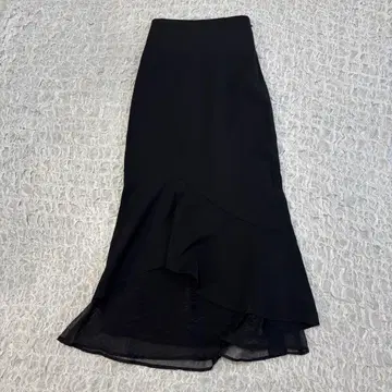 리젝시 RESEXXY 시어 도킹 머메이드 스커트 블랙