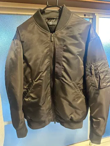 하이브리드 다운 오버사이즈 MA-1 블루종