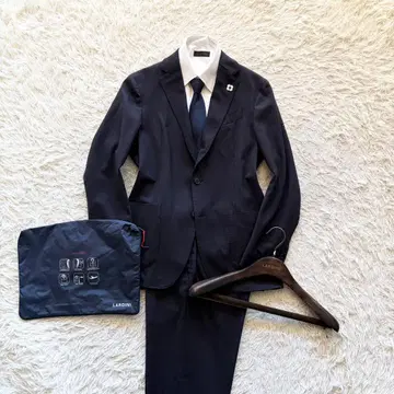 [ 23AW ] LARDINI 이지 웨어 신규 로고 네이비 울 수트 46