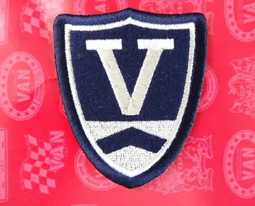 VAN JACKET  V 마크 실버 몰 와펜