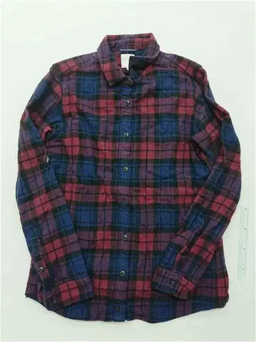 더 노스 페이스 체크 무늬 플란넬 셔츠 남성용 XL