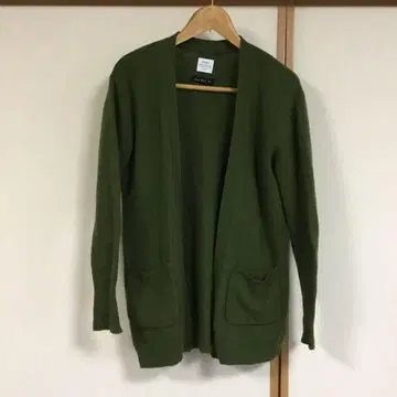 coen 램스울 가디건 프리 사이즈 올리브 그린