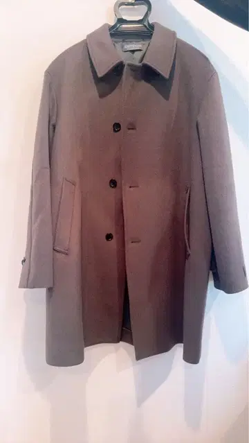 뷰티앤유스 브라운 스텐카라 코트 엑스트라 파인 울