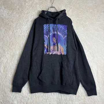 XL 후드티 지미 헨드릭스 라이브 포스터풍 사이키델릭 속기모