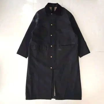 ships 코듀로이 칼라 본딩 코트 네이비 23aw