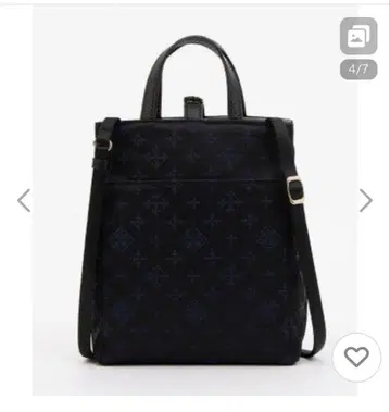 러셋 나일론 자카드 숄더백 블랙 컬러