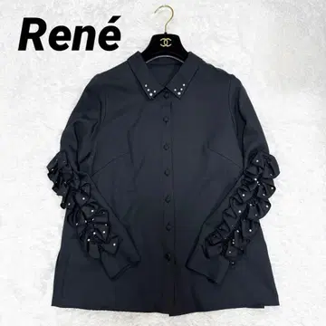 [ 컨디션 최상 ] 르네 블라우스 큐빅 프릴 36 2022년