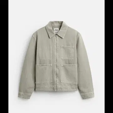[ 익명 배송 ] ZARA 데님 자켓 XL 베이지 완판템