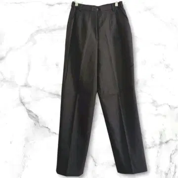 [ 그린클럽 ] 슬랙스 남성 바지 블랙 9(M) 울 웨스트 사이드 밴딩