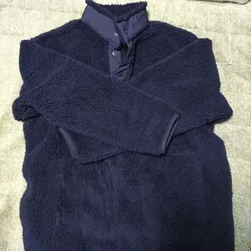 White Mountaineering 네이비 플리스 자켓