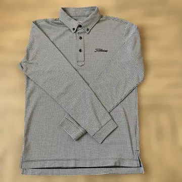 Titleist 체크 무늬 긴팔 피케 셔츠