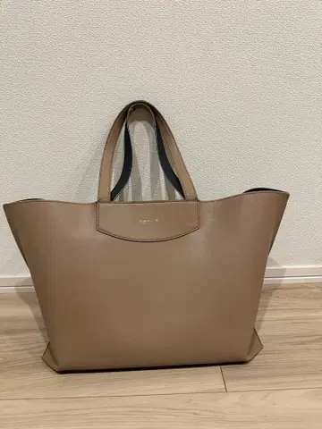 agnis b. 베이지 토트백