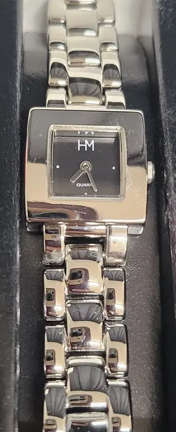 HM 블랙 스퀘어 쿼츠 손목시계 모리하나에 10세트 묶음 판매