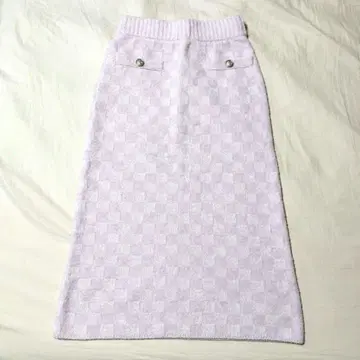 [ 새상품급 ] CELFORD 니트 롱 스커트 핑크 체크