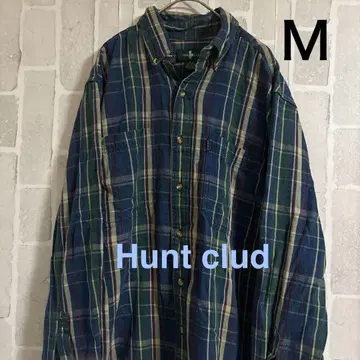 구제 HUNT CLUB 체크 셔츠 긴팔 플란넬 셔츠 M 사이즈