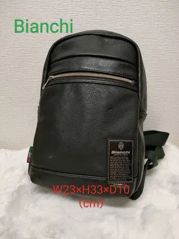 비앙키 블랙 가죽 바디백 체레스터 컬러