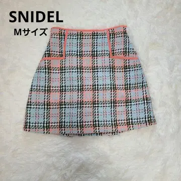 snidel 스나이델 로빙 체크 스커트 쇼츠