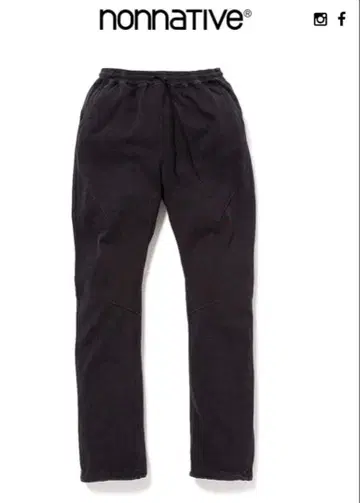 nonnative CYCLIST EASY PANTS COTTON 블랙