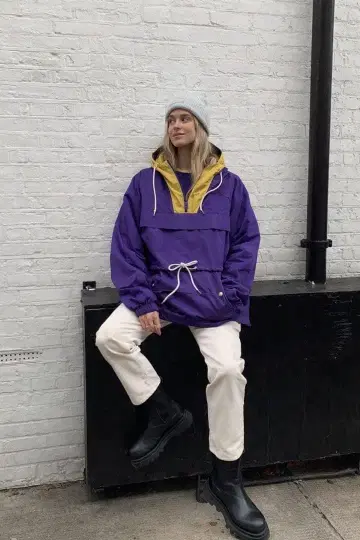 Champion 후드 부착 아노락 자켓 Women's M