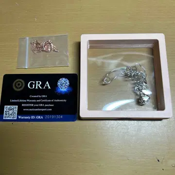 실버 모이사나이트 펜던트 목걸이