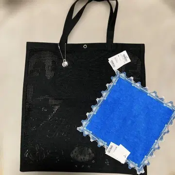 미사용 새상품 치카자와 레이스 토트백 닛폰 후지산 타월 손수건 세트