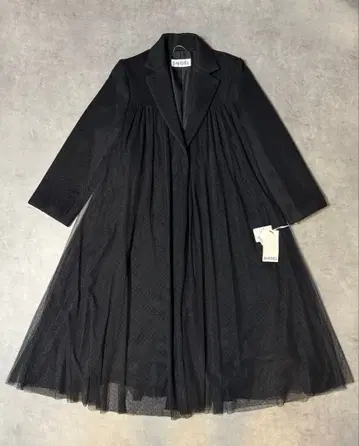 [택 포함 새상품] [SNIDEL] 튤 코트 시스루 0