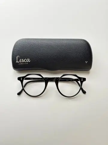 Lesca Lunetier Heri 블랙 안경 케이스 포함