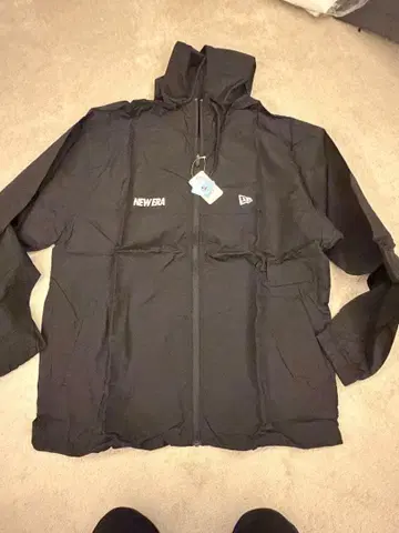 NEW ERA 발수 후드 부착 자켓 블랙 XXL