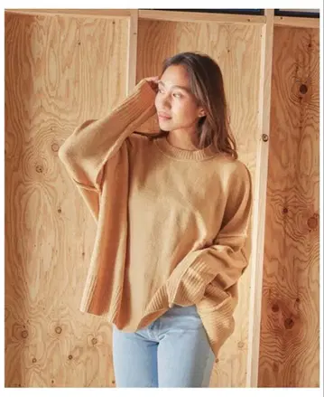 BILLABONG 오버 사이즈 니트 베이지