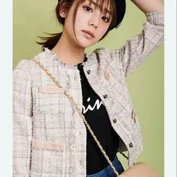 31 sons de mode 노카라 트위드 자켓 사이즈 M