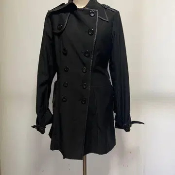 BLACK PEACE NOW 블랙 더블 브레스트 트렌치코트