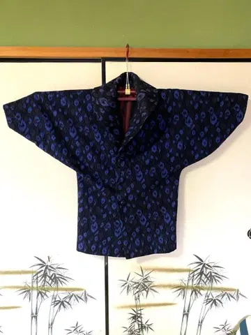 기모노 코트 보라색 다크 네이비 일본 의류 코트