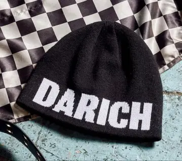 Darich 로고 자카드 비니 니트 모자