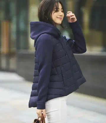 루일 에 부티크 종이상자 니트 라이트 다운 자켓 네이비 M