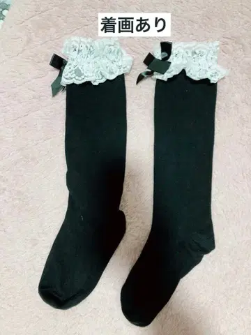 레이스 달린 하이삭스