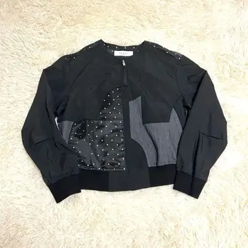 akane femme 아뮤 패치워크 블루종