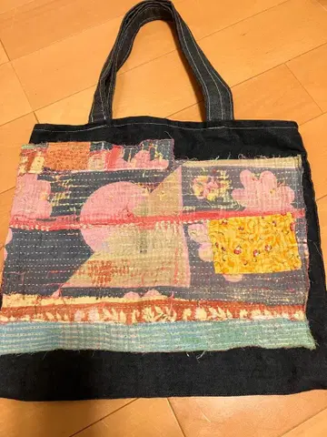빈티지 래리 퀼트 토트백