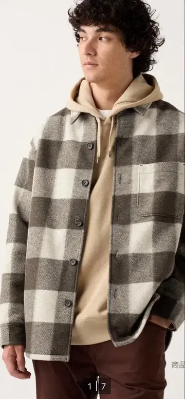 유니클로 오버 셔츠 자켓 XL 새상품