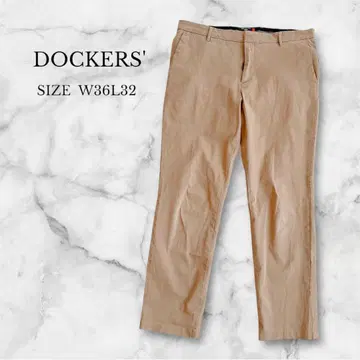 다커스 치노 팬츠 스트레이트 심플 캐주얼 비즈니스 베이지 XL