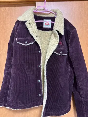 코듀로이 퍼플 자켓 L