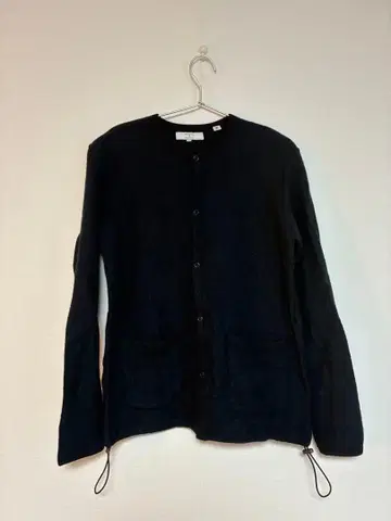 MYSELF 블랙 가디건 L